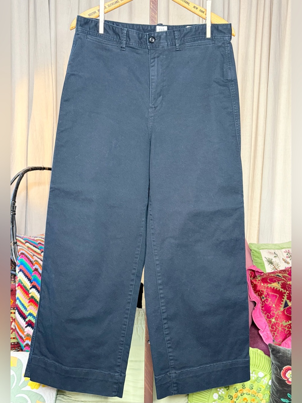 Gap High Waist Wide Leg Crop Pants